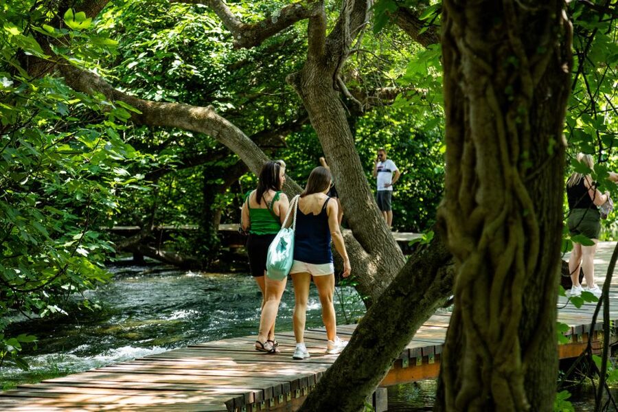 Split: Krka National Park Day Trip with Boat Ride & Swimming - Walking the Krka trails and waterfalls