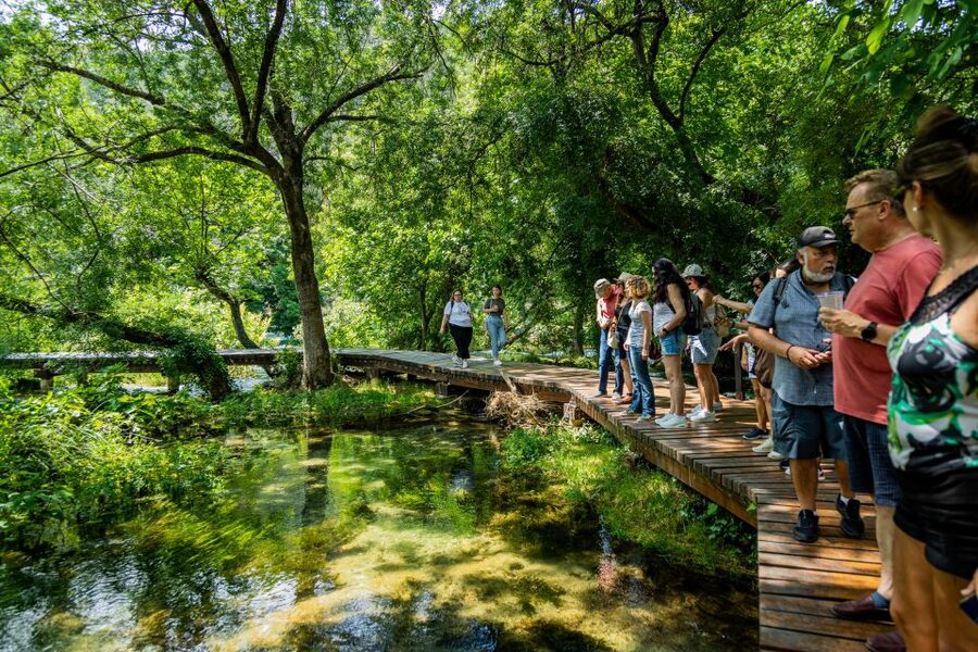 Split: Krka National Park Day Trip with Boat Ride & Swimming - Leaving Split in an air-conditioned coach