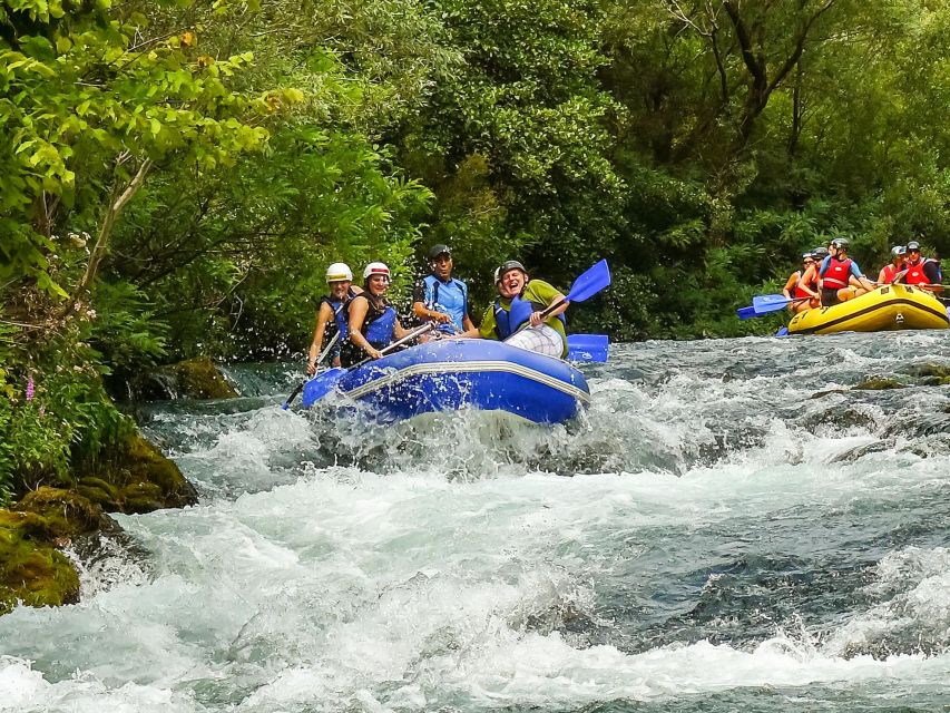 Split/Omiš: Cetina River Rafting with Cliff Jump & Swimming - Dalmatian countryside from the river