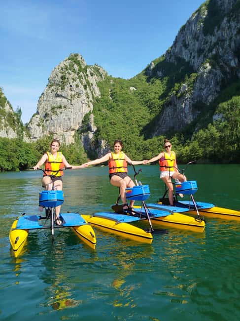 Split/Omiš: Cetina River Water Bike Safari - Learning the water bikes in minutes