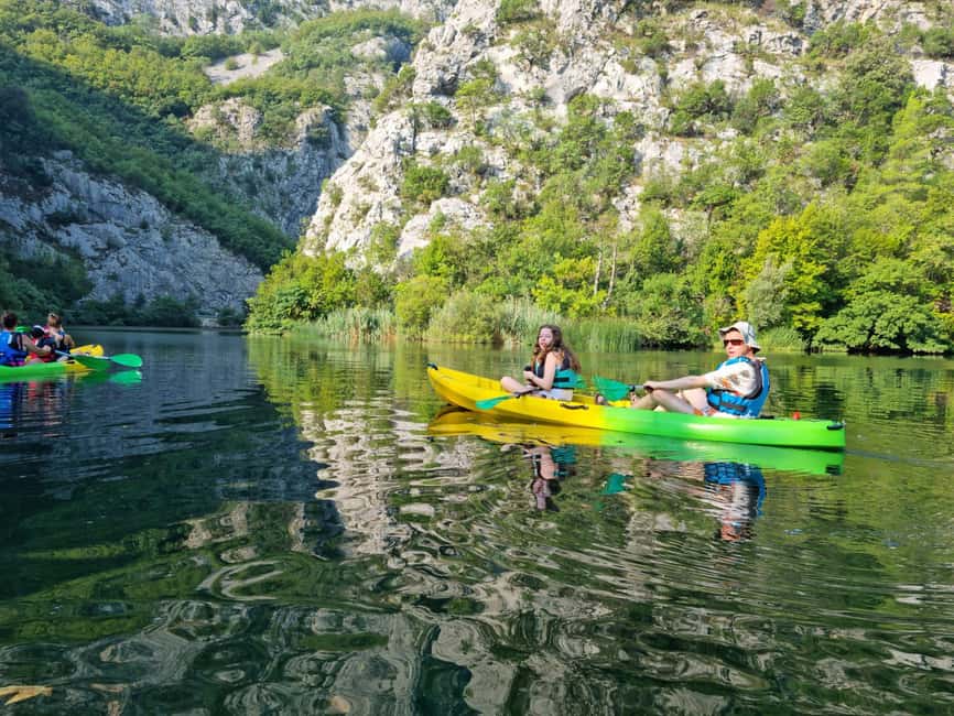 Split/Omiš - Guided Kayaking & Snorkeling Tour Cetina River - A picnic and the riverbank pauses