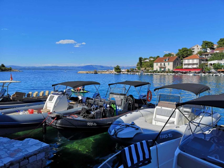 Split: Private Full Day Boat Trip to Blue Lagoon and Trogir - Maslinica shows a quieter side of the coast