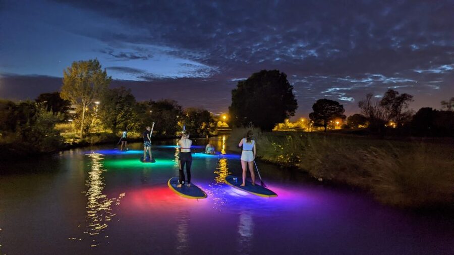 Split: Stand Up Paddleboard Night Glow Tour - Small groups, photos, and the social side