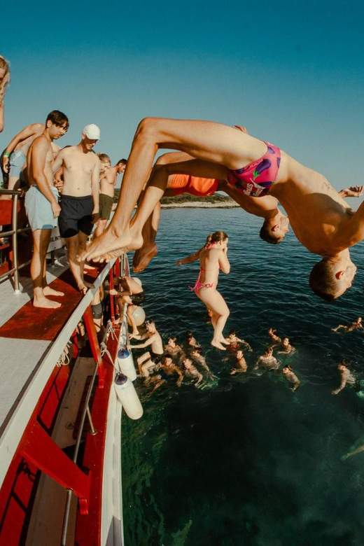 Split: Sunset Boat Party with Live DJs and Blue Lagoon Swim - Golden-hour music on the way back to Split