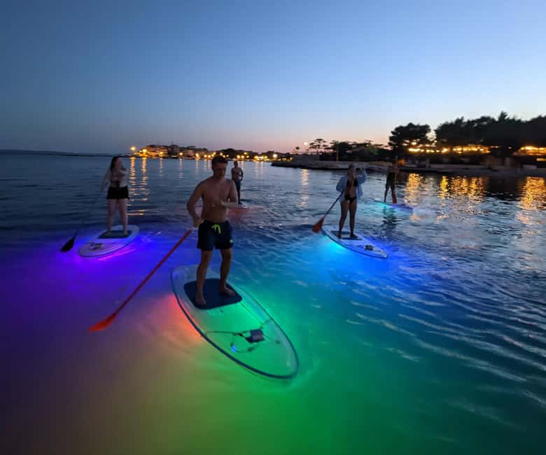 Split: Transparent SUP night Glow tour - The safety briefing and first paddle