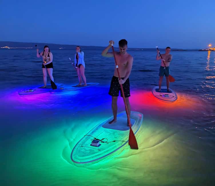 Split: Transparent SUP night Glow tour - From central Split to the Stobreč launch point