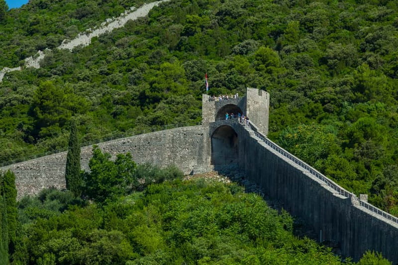 Ston Oyster & Wine Tasting Private Tour From Dubrovnik - Trsteno Arboretum on the return to Dubrovnik