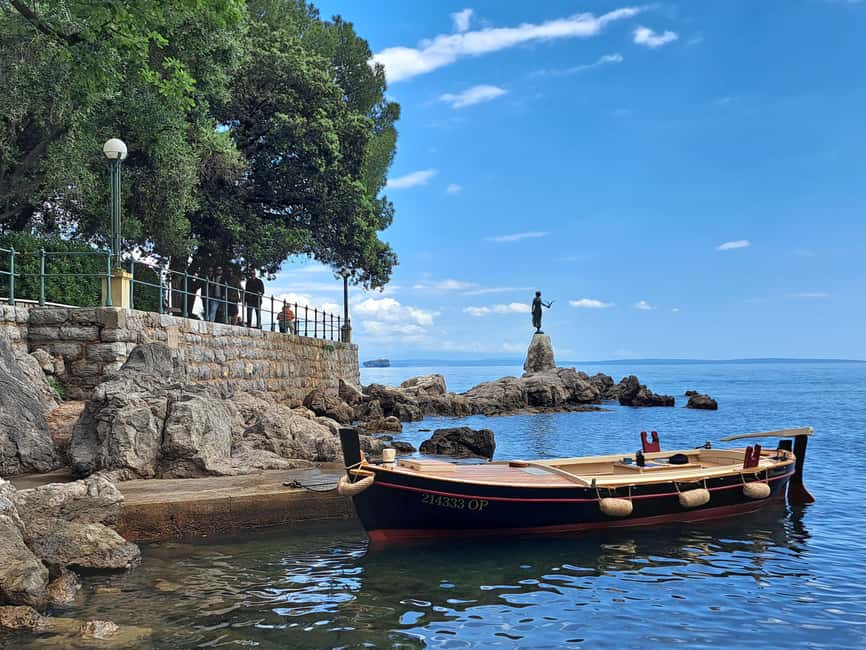 Sunset or Swim Ride Opatija on Madonnina Boat Tour - Cruising toward Volosko