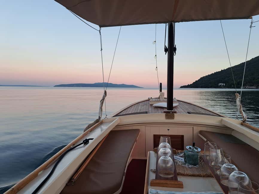 Sunset or Swim Ride Opatija on Madonnina Boat Tour - The return route and Opatija from offshore