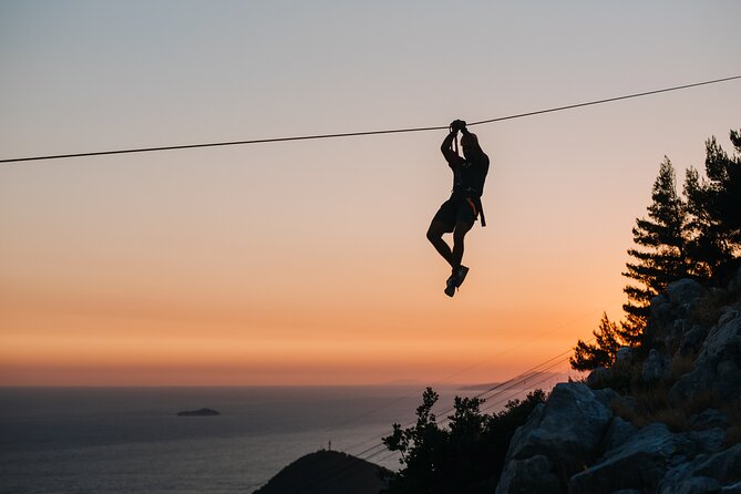 Sunset Zipline Dubrovnik Experience - Riding above the Old Town