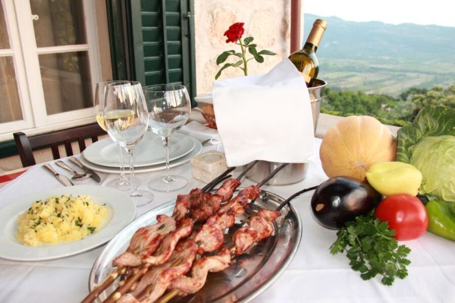Traditional Dalmatian Cooking Class from Dubrovnik - A welcome drink at a country estate