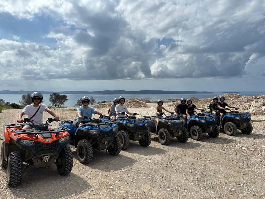 Trogir, Žedno: Čiovo Island 100% Off-Road Quad ATV Tour - Who will enjoy this most?