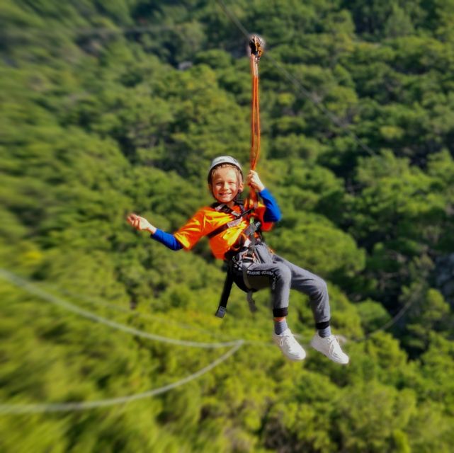 Tučepi: Zip Line Experience - Reaching the zip line above Tučepi