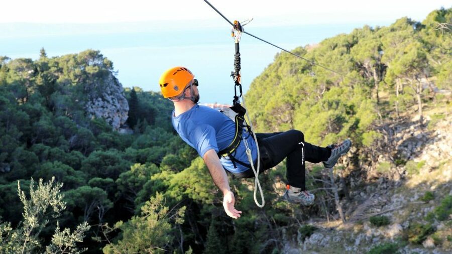 Tučepi: Zip Line Experience - Six cables across the canyon
