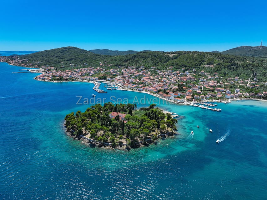 Zadar: Island Hopping Speedboat Adventure with Aperol Spritz - Stop three: choose between another bay and a fishing village