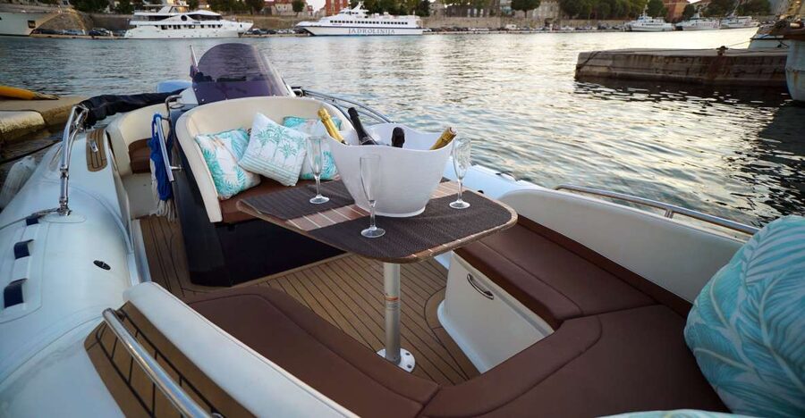 Zadar: Sunset & Nighttime Cruise with Sparkling Wine - The open-water sunset stop, about 20 minutes