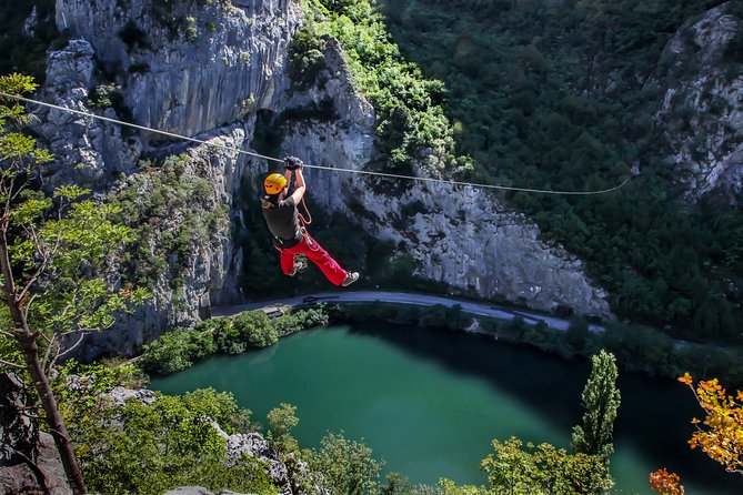 Zipline Croatia: Cetina Canyon Zipline Adventure from Omis - Meeting in Omiš and riding into the canyon