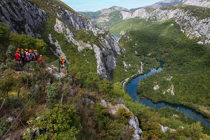 Zipline Croatia: Cetina Canyon Zipline Adventure from Omis - Training, harnesses, and the first cable