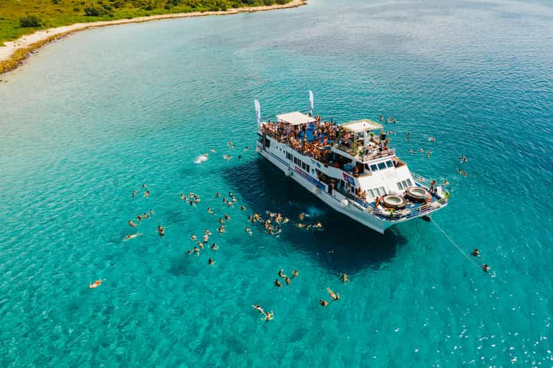 Zrce: Novalja Boat Party Booze Cruise - Leaving Novalja for a floating club
